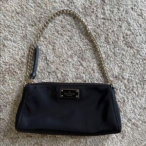 Kate Spade Black Shoulder Bag with Gold Chain